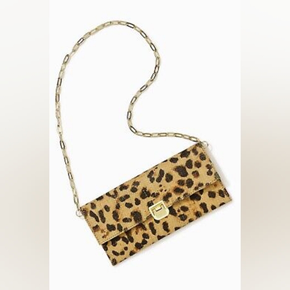 Lilly Pulitzer Handbags - {Lilly Pulitzer} Abbott Leopard Clutch